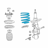 OEM 2017 Cadillac CTS Coil Spring Diagram - 23425502