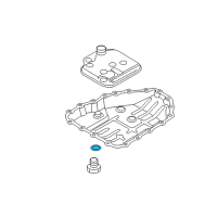 OEM 2012 Hyundai Elantra Gasket-Engine Oil Plug Diagram - 21513-23000