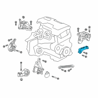 OEM 2012 Buick Verano Mount Bracket Diagram - 13386633