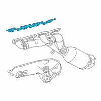 OEM 2018 Lexus LC500 Gasket, Exhaust Manifold To Head Diagram - 17173-38050