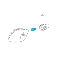 OEM 1998 Toyota Camry Exterior Bulbs Diagram - 90084-98034