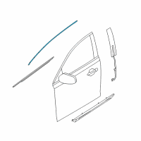 OEM Lincoln MKS Frame Molding Diagram - 8A5Z-5420550-A