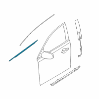 OEM 2015 Lincoln MKS Belt Weatherstrip Diagram - 8A5Z-5421452-AC