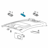 OEM 2018 Ford Fiesta Reading Lamp Assembly Diagram - 8A6Z-13776-C