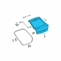 OEM 2006 Chevrolet Malibu Panel Asm-Lift Gate Diagram - 10381587