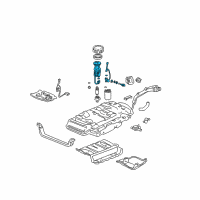 OEM 2003 Acura MDX Filter Set, Fuel Diagram - 16010-S3V-A50