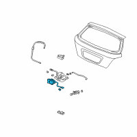 OEM Honda Civic Actuator Assy., Tailgate Diagram - 74896-S1C-E11