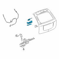 OEM 2008 Chevrolet Equinox Latch Assembly Diagram - 20817708