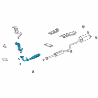 OEM 2003 Honda Insight Converter, Exhuast Diagram - 18260-PHM-A00