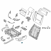 OEM BMW 740i Switch Seat Adjusting Front Left Diagram - 61-31-6-910-717