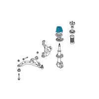 OEM 2001 Oldsmobile Intrigue Front Springs Diagram - 22133006