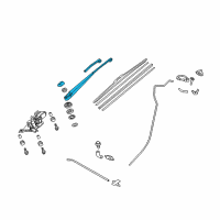 OEM Honda Arm, Rear Wiper Diagram - 76720-TP6-A01