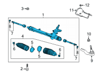 OEM Chevrolet Trailblazer Gear Assembly Diagram - 42745903