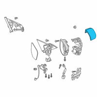 OEM 2017 Honda Civic Housing Cap (Modern Steel Metallic) Diagram - 76251-TBA-A21ZF