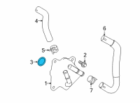 OEM 2020 Toyota RAV4 Oil Cooler O-Ring Diagram - 15785-25010
