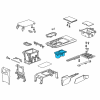 OEM 2016 Acura RDX Holder Assembly, Cup (Graphite Black) Diagram - 77230-TX4-A01ZA