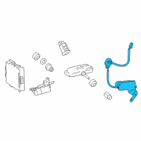 OEM Lexus Transmitter, Tire Pressure Monitor Diagram - 8976C-33031