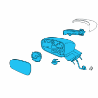 OEM 2020 Ford SSV Plug-In Hybrid Mirror Assembly Diagram - KS7Z-17682-DAPTM