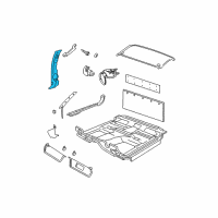 OEM 2004 Dodge Dakota Panel-B Pillar Lower Trim Diagram - 5GH42WL5AB