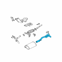 OEM GMC Sonoma Tailpipe Assembly Exhaust Diagram - 15976993