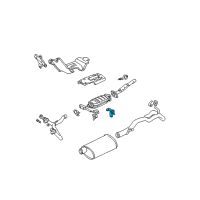 OEM 1994 Chevrolet S10 Bracket-Exhaust Muffler Front Hanger Diagram - 15648266