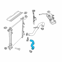 OEM 2011 Dodge Durango Hose-Radiator Outlet Diagram - 55038025AB