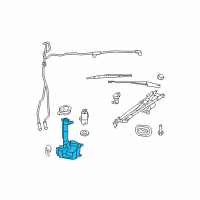 OEM Chrysler Sebring Reservoir-Windshield Washer Diagram - 68020535AA