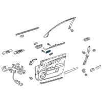 OEM 2015 Lexus GS350 Switch, Seat Memory Diagram - 84927-30120