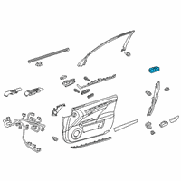 OEM 2016 Lexus GS350 Master Switch Assembly Diagram - 84040-30270