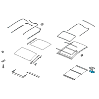 OEM 2017 Hyundai Elantra GT Motor Assembly-PANORAMAROOF(Roller) Diagram - 81631-A5010