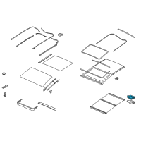 OEM Hyundai Elantra GT Motor Assembly-PANORAMAROOF(Glass) Diagram - 81631-A5100