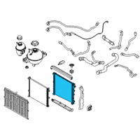 OEM 2021 BMW X5 Radiator Diagram - 17115S06GR4