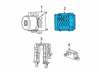 OEM 2021 Dodge Challenger ANTI-LOCK BRAKE SYSTEM Diagram - 68399772AE