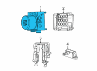 OEM 2018 Dodge Challenger Anti-Lock Brake Control Unit Diagram - 68258644AA