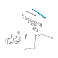 OEM 2008 Mercury Mountaineer Wiper Arm Diagram - 5L2Z-17526-AB