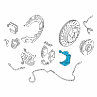 OEM 2016 BMW i8 Calliper Carrier Left Diagram - 34-20-6-870-633