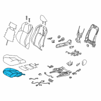 OEM Toyota C-HR Seat Cushion Pad Diagram - 71511-F4020