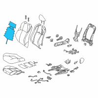 OEM Toyota C-HR Seat Back Heater Diagram - 87530-F4010