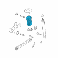 OEM 2008 Ford Mustang Coil Spring Diagram - 7R3Z-5560-J