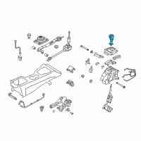 OEM 2013 Hyundai Genesis Coupe Knob-Gear Shift Lever Diagram - 46711-2M200