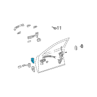 OEM Lexus LS460 Hinge Assy, Front Door Diagram - 68730-30180