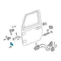 OEM 2018 Jeep Wrangler Hinge-Body Half Diagram - 68297677AC