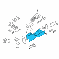 OEM 2022 Hyundai Kona Electric Console-Floor Diagram - 84611-K4000-TRY