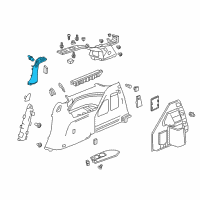 OEM 2020 Honda Odyssey Garnish Assy., L. Quarter Pillar *NH836L* (WISTERIA LIGHT GRAY) Diagram - 84181-THR-A11ZB