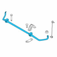 OEM 2013 BMW 740Li Stabilizer Front With Rubber Mounting Diagram - 31-35-6-775-429