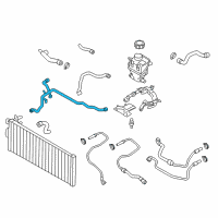 OEM 2015 BMW 750i xDrive Coolant Hose Diagram - 17-12-7-619-706