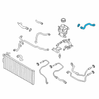 OEM 2015 BMW 550i Coolant Hose Diagram - 17-12-7-619-707