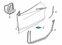 OEM 2019 Buick Cascada Door Shell Plug Diagram - 10283990