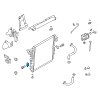 OEM 2022 Infiniti QX80 Bracket-Radiator Mounting, Lower Diagram - 21545-1LA0A