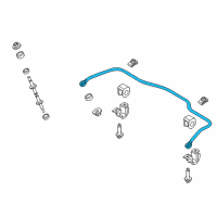 OEM 2004 Mercury Marauder Stabilizer Bar Diagram - YW7Z-5A772-CA